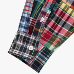 Lost Management Cities Mens Madras Patchwork Shirt 9 Lost Management Cities Mens Madras Patchwork Shirt -Cheap Modizzy Store 0LM22FSH101 4