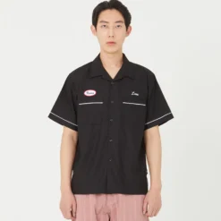 Lost Management Cities Mens Thorns Bowling SS Shirt -Cheap Modizzy Store 0LM22SSH106 BLK 4