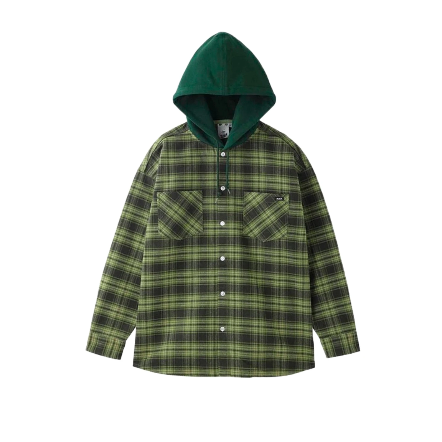 X Girl Womens Heavyweight Flannel Hooded Shirt 3 X Girl Womens Heavyweight Flannel Hooded Shirt