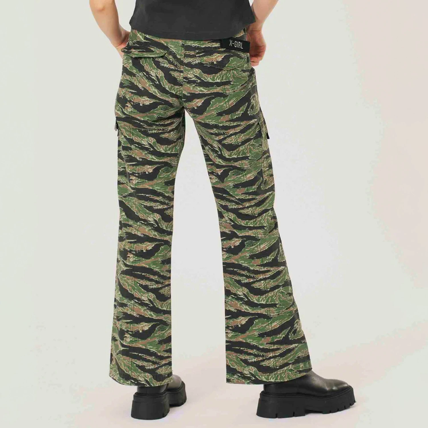 X-Girl Womens Military Flare Pants 5 X-Girl Womens Military Flare Pants - Image 3