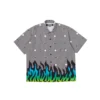 Neighborhood X DSC Mens Flame Pattern Shirt 1 Neighborhood X DSC Mens Flame Pattern Shirt -Cheap Modizzy Store 231TSDSN SHM01 BLK 1