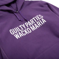 Wacko Maria Mens Heavyweight Pullover Hoodie -Cheap Modizzy Store 23SSE WMC SS01 PURPLE 2