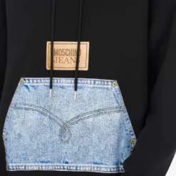 MOSCHINO MO5CH1NO JEANS Womens Fleece Hoodie -Cheap Modizzy Store A1722 8756 6555 4