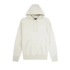 Nike Mens Sportswear Club Fleece Hoodie Light Bone