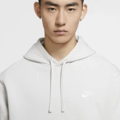 Nike Mens Sportswear Club Fleece Hoodie Light Bone -Cheap Modizzy Store BV2654 072 PHSYM002 2000