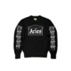 Aries Mens Column Sweatshirt 2 Aries Mens Column Sweatshirt -Cheap Modizzy Store COAR20001 BLK 1