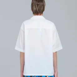 Marni Mens Poplin Logo Bowling Shirt -Cheap Modizzy Store CUMU0213P8 USCT88 LOW01 3
