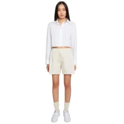 Danielle Guizio Womens Classic Boxer Short Cream -Cheap Modizzy Store DGS21R846 4