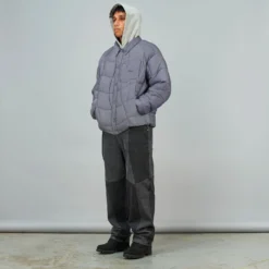 Dime Mens Blocked Relaxed Denim Pants -Cheap Modizzy Store DIME23D2F30BLK 1