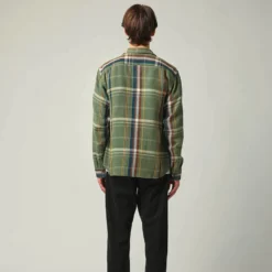 Corridor Mens Acid Plaid Cabin LS Shirt -Cheap Modizzy Store LS0124 ARMY 3
