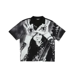 Pleasures X Sonic Youth Mens Star Power Camp Collar Shirt