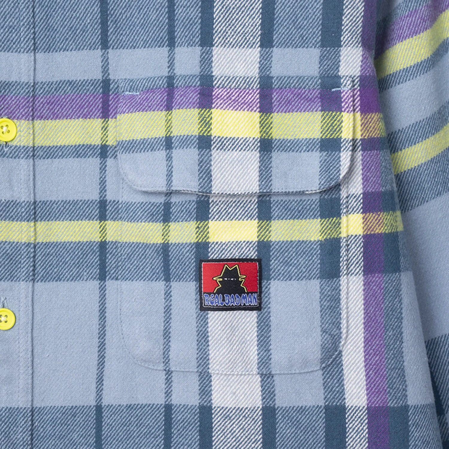 Real Bad Man Mens Flannel Shirt 5 Real Bad Man Mens Flannel Shirt - Image 3