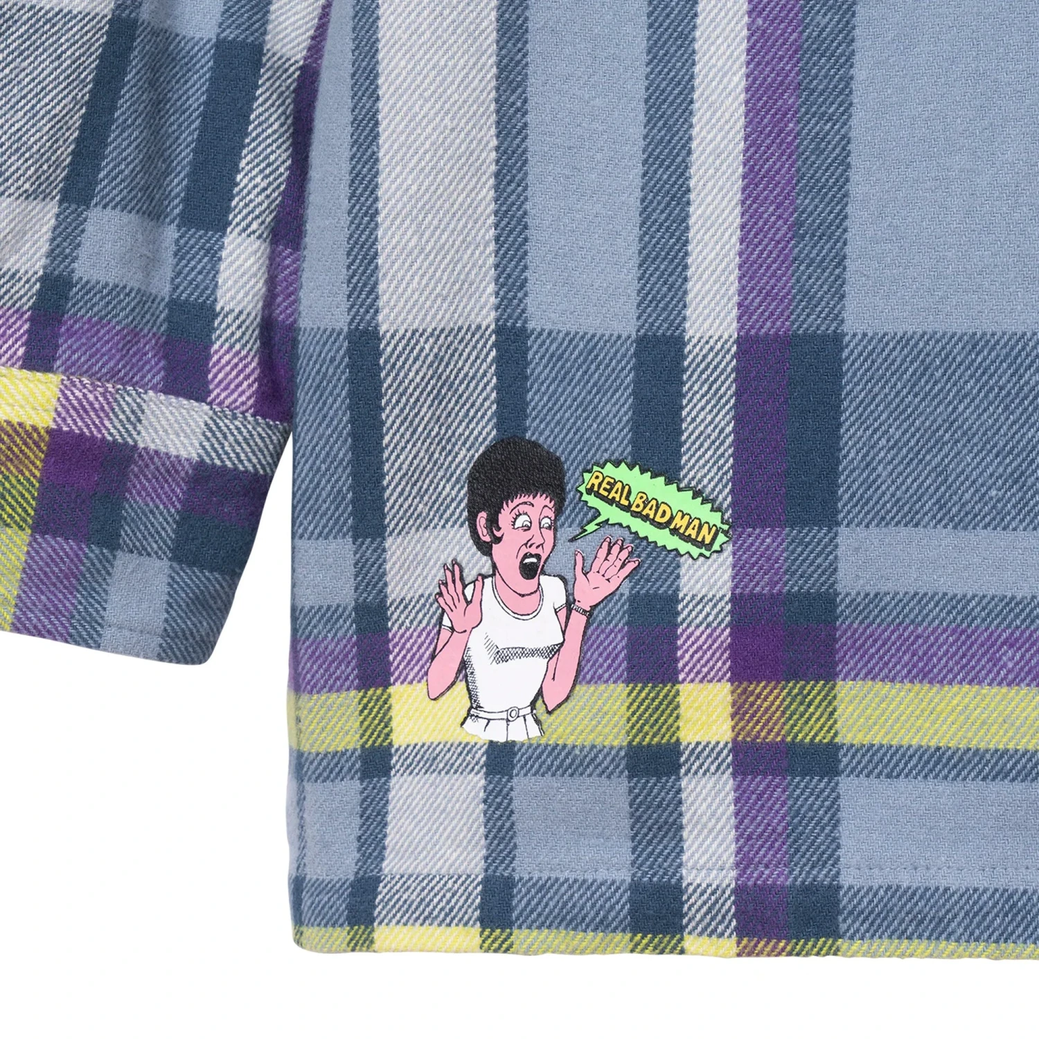 Real Bad Man Mens Flannel Shirt 6 Real Bad Man Mens Flannel Shirt - Image 4