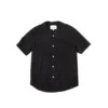 Corridor Mens Floral Eyelet SS Shirt -Cheap Modizzy Store SS0114 BLK 1