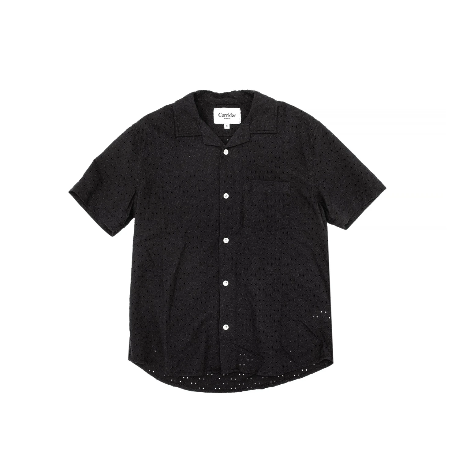 Corridor Mens Floral Eyelet SS Shirt 3 Corridor Mens Floral Eyelet SS Shirt