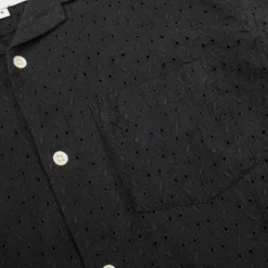 Corridor Mens Floral Eyelet SS Shirt 8 Corridor Mens Floral Eyelet SS Shirt -Cheap Modizzy Store SS0114 BLK 3