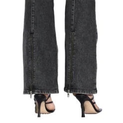 Ksubi Womens Soho Onyx Zip Jeans -Cheap Modizzy Store WSP23DJ013 BLK 4 10 11zon
